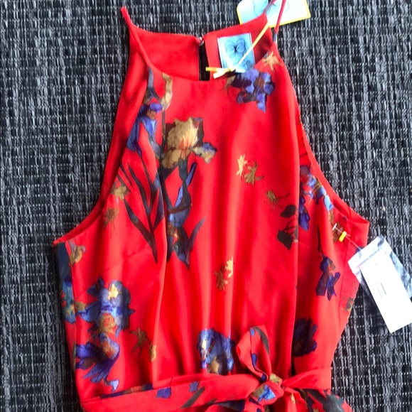 🆕🌹NWT CECE Floral Chiffon Halter Dress 🌹 - Picture 2 of 9